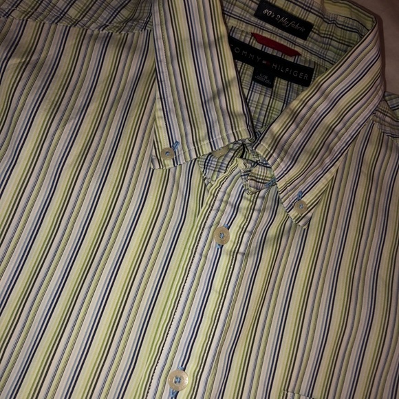 Men’s Large Striped Tommy Hilfiger button up. - Picture 1 of 7